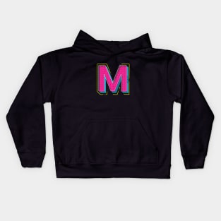 90’s Style Letter M Monogram Kids Hoodie